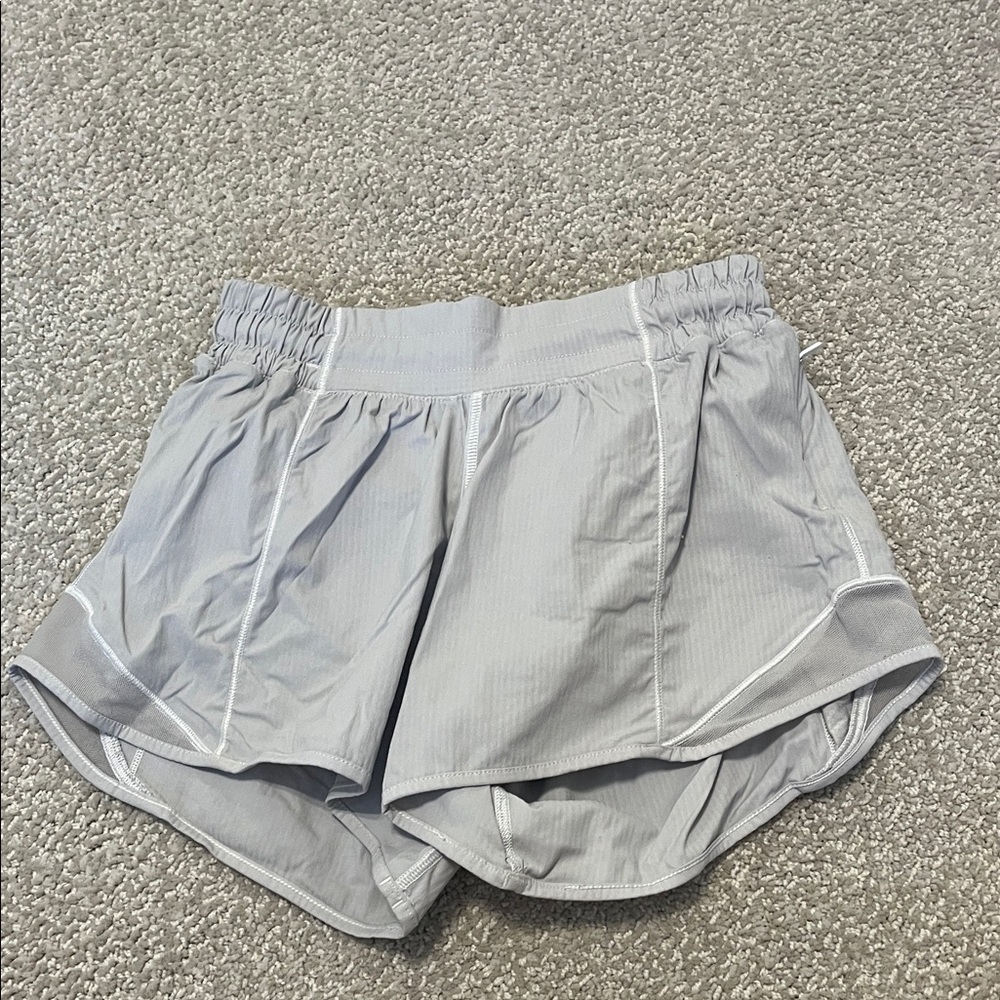 White Lululemon shorts